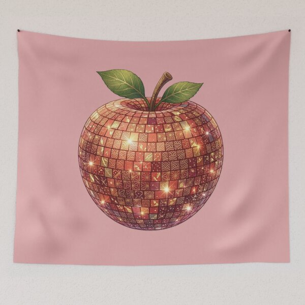Item preview, Traditional Japanese Mosaic Pattern Golden Red Apple designed and sold by SakuraMarket26.