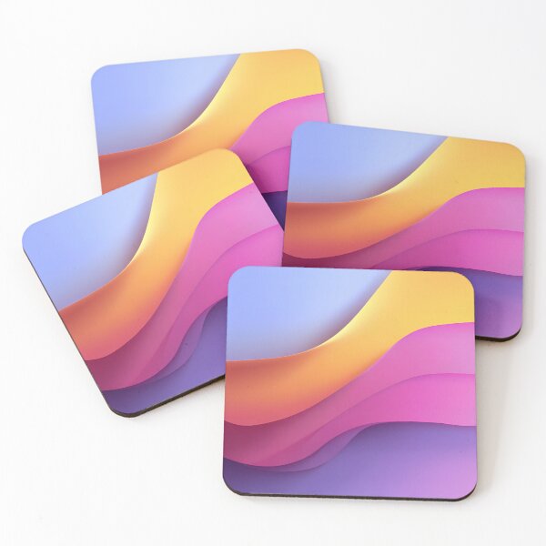 Item preview, Bright Sunny Yellow Pink Gradient Waves designed and sold by EK-World.