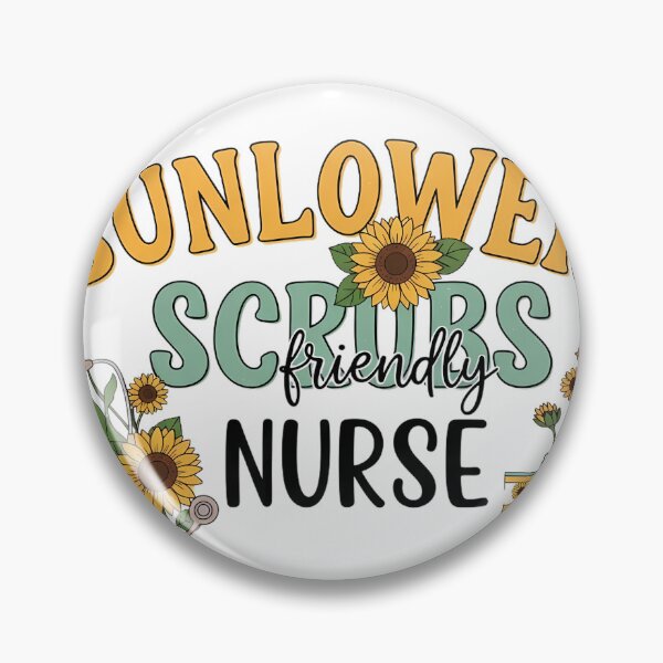 Item preview, Sunflower Scrubs Nurse designed and sold by pumsquare.