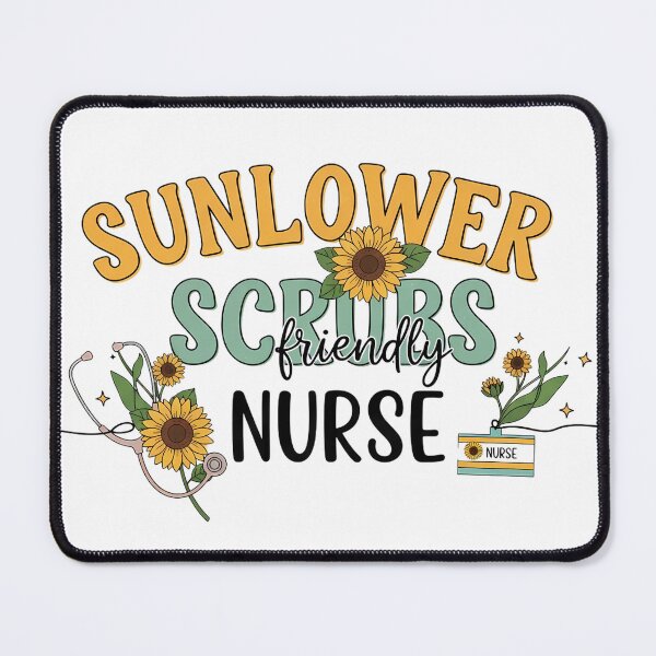 Item preview, Sunflower Scrubs Nurse designed and sold by pumsquare.