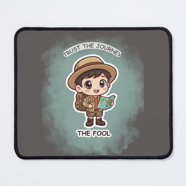 Item preview, Cute Tarot The Fool Illustration – Trust The Journey Aesthetic Kawaii Tarot Card Art designed and sold by RositaArtStudio.