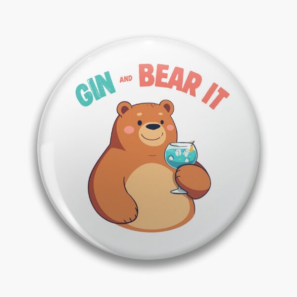 Item preview, Gin and Bear It designed and sold by InkrediblePuns.