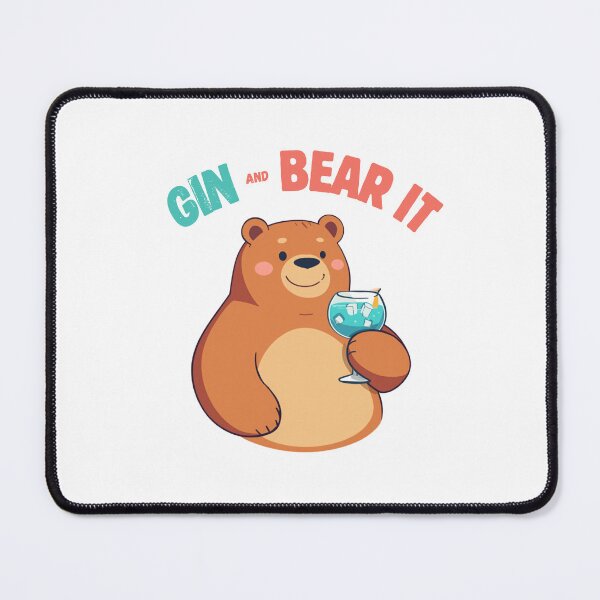 Item preview, Gin and Bear It designed and sold by InkrediblePuns.
