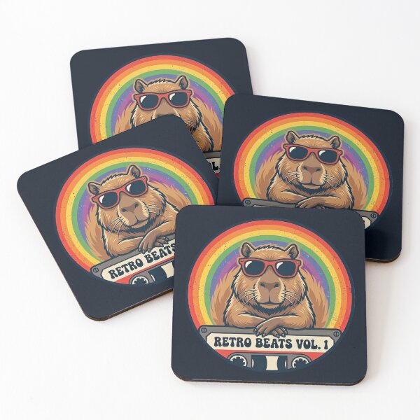 Item preview, Retro Beats Vol. 1 – Funky Capybara Design designed and sold by Dogandesighn.