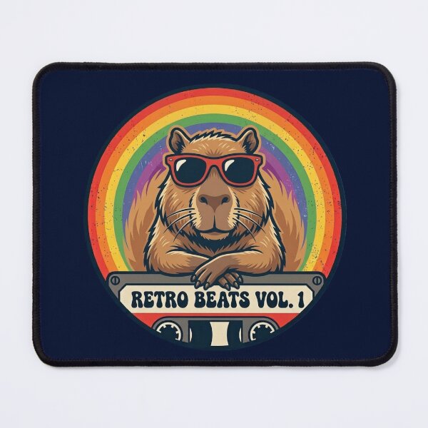 Item preview, Retro Beats Vol. 1 – Funky Capybara Design designed and sold by Dogandesighn.