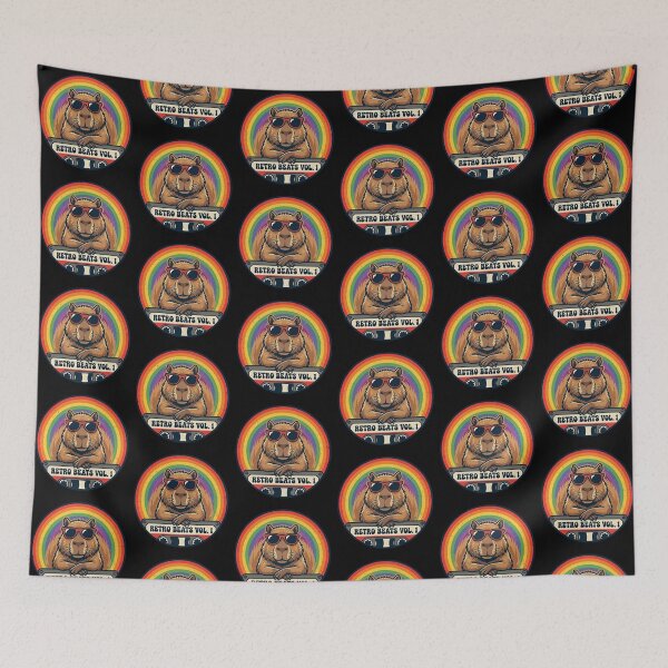 Item preview, Retro Beats Vol. 1 – Funky Capybara Design designed and sold by Dogandesighn.