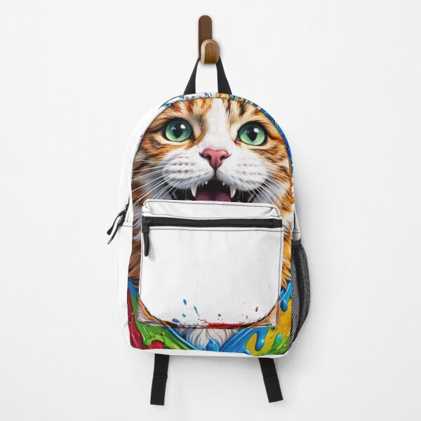 Item preview, Color Splash Cat Frenzy designed and sold by HezeSethPrints.