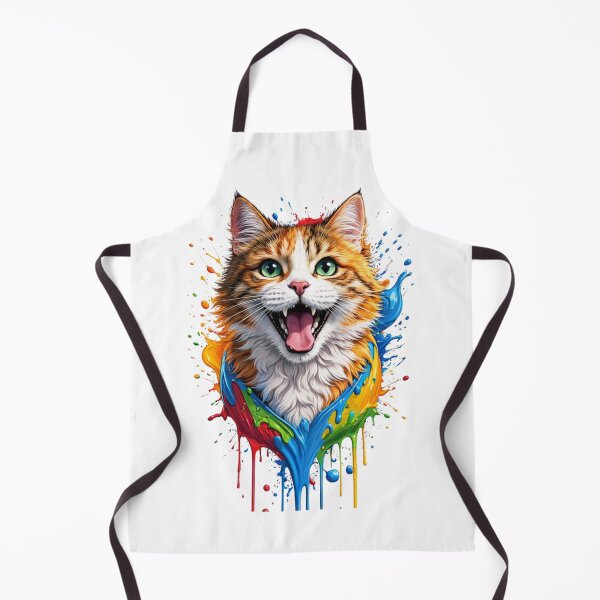 Item preview, Color Splash Cat Frenzy designed and sold by HezeSethPrints.