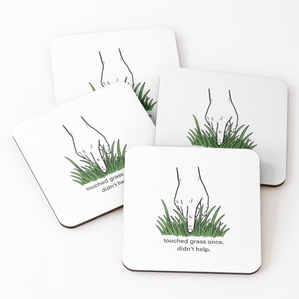 Item preview, Touched Grass Once Didn’t Help Funny Design designed and sold by laterkatergator.