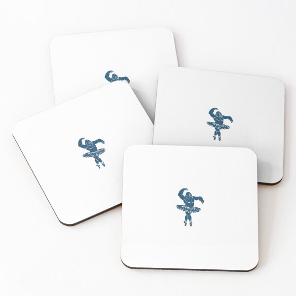 Item preview, The Prima Ape: Minimalist Gorilla Ballet - Pocket Emblem designed and sold by j-touch-bold.