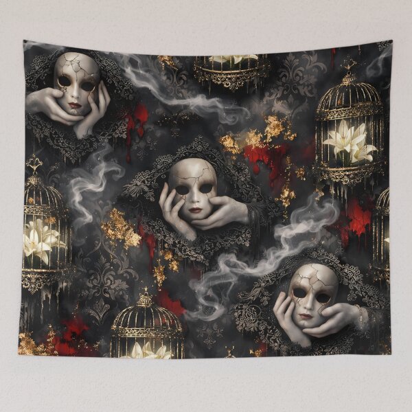 Item preview, Haunted Masquerade Cage Pattern designed and sold by aminz4.