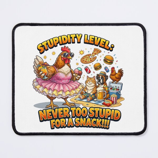 Item preview, Stupidity Level: Never Too Stupid For A Snack! designed and sold by infinitearte.