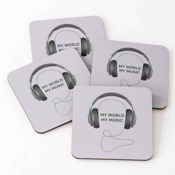 Item preview, My World, My Music: Line Art Headphones - World Music Day designed and sold by Art-Arcade6.