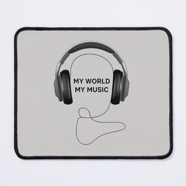 Item preview, My World, My Music: Line Art Headphones - World Music Day designed and sold by Art-Arcade6.
