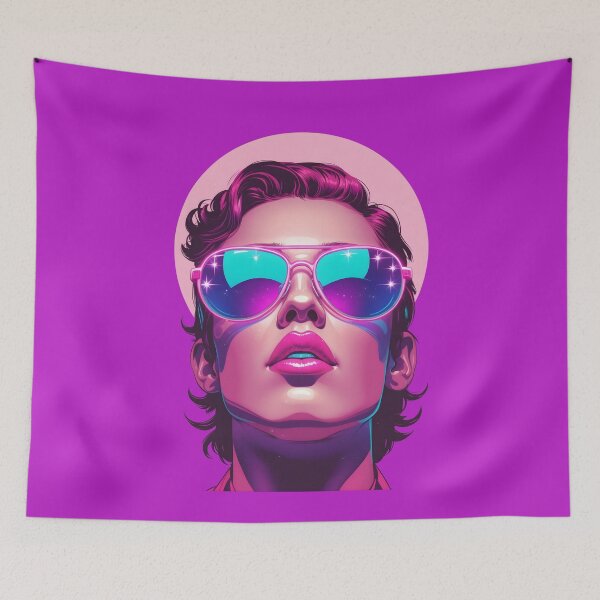 Item preview, Neon Retro 80s – Design 03 Retro 80s Neon Pop Art Woman designed and sold by NK-Studios .
