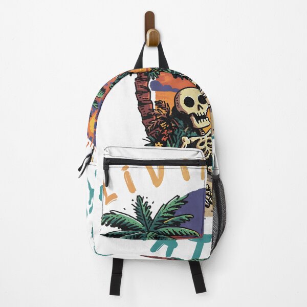 Item preview, Living My Death Life Funny Skeleton Beach Vacation Retro Sunset designed and sold by Region.