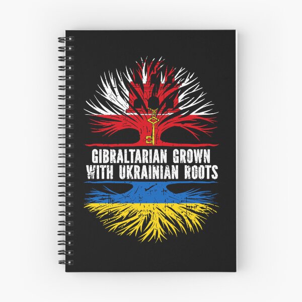 Item preview, Gibraltarian Grown with Ukrainian Roots Flag designed and sold by CosmoKitsch.