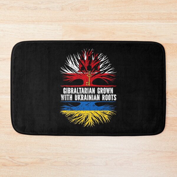 Item preview, Gibraltarian Grown with Ukrainian Roots Flag designed and sold by CosmoKitsch.