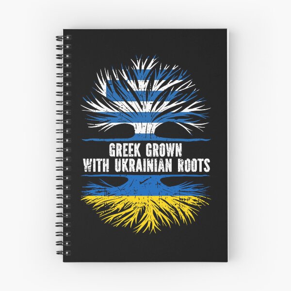 Item preview, Greek Grown with Ukrainian Roots Flag designed and sold by CosmoKitsch.