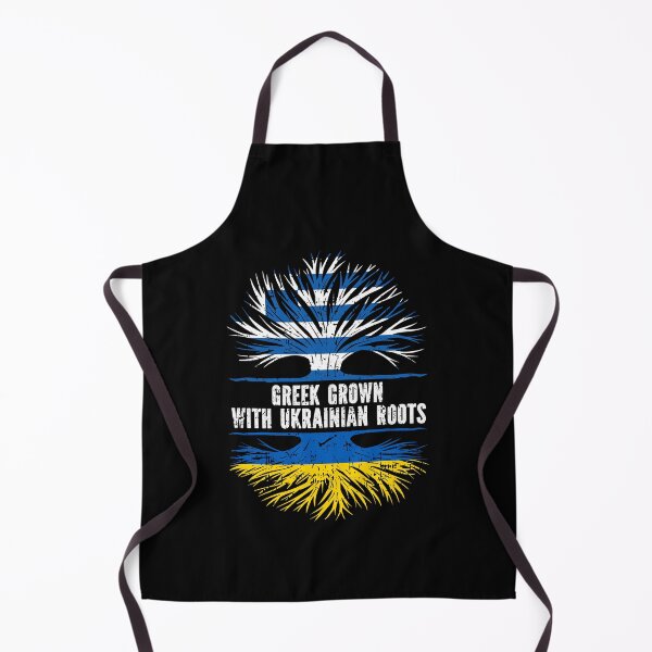 Item preview, Greek Grown with Ukrainian Roots Flag designed and sold by CosmoKitsch.