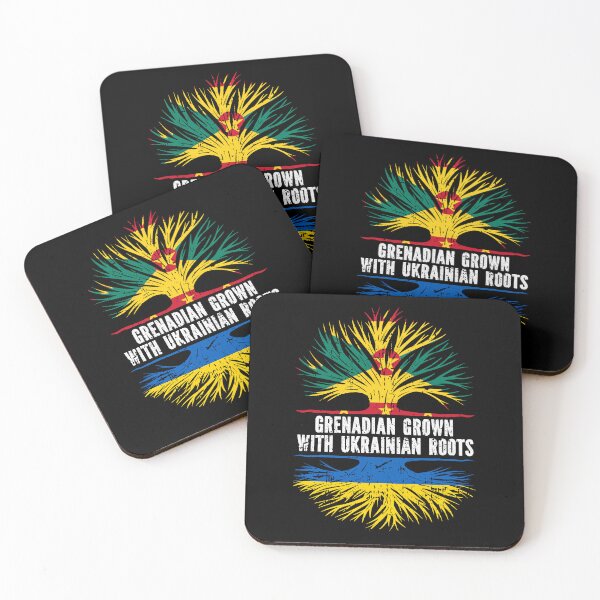Item preview, Grenadian Grown with Ukrainian Roots Flag designed and sold by CosmoKitsch.