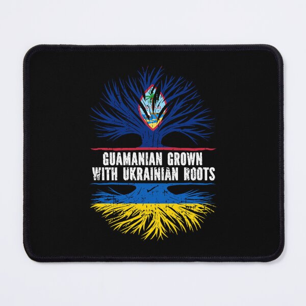 Item preview, Guamanian Grown with Ukrainian Roots Flag designed and sold by CosmoKitsch.