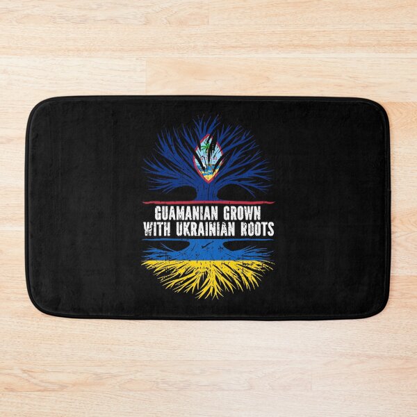 Item preview, Guamanian Grown with Ukrainian Roots Flag designed and sold by CosmoKitsch.