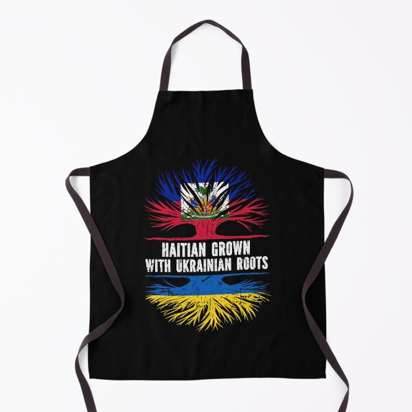 Item preview, Haitian Grown with Ukrainian Roots Flag designed and sold by CosmoKitsch.