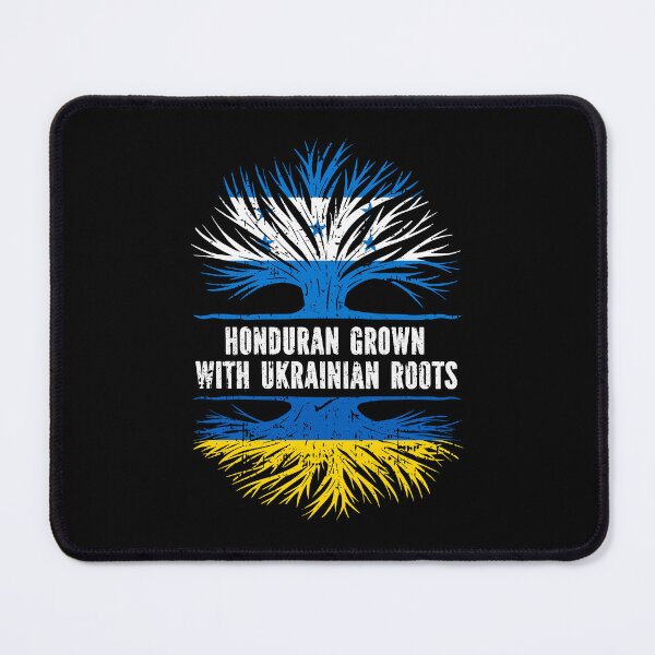 Item preview, Honduran Grown with Ukrainian Roots Flag designed and sold by CosmoKitsch.
