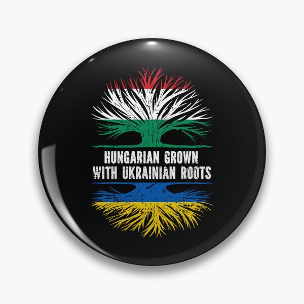 Item preview, Hungarian Grown with Ukrainian Roots Flag designed and sold by CosmoKitsch.