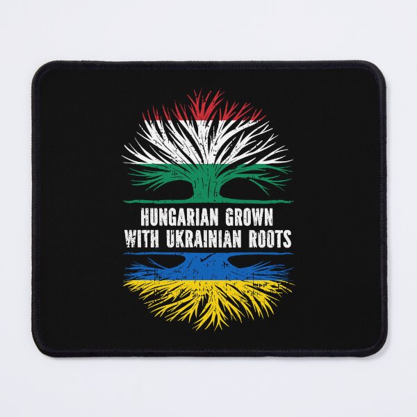 Item preview, Hungarian Grown with Ukrainian Roots Flag designed and sold by CosmoKitsch.