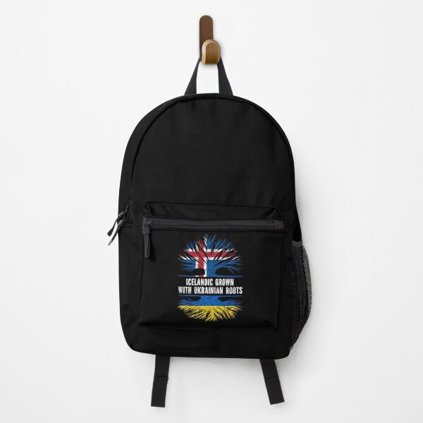 Item preview, Icelandic Grown with Ukrainian Roots Flag designed and sold by CosmoKitsch.