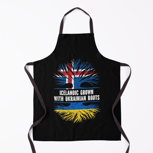 Item preview, Icelandic Grown with Ukrainian Roots Flag designed and sold by CosmoKitsch.