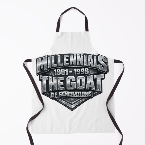 Item preview, Millennials The GOAT of Generations 1981–1996 – Bold Metal Typography Design designed and sold by GarnerSupplyCo.