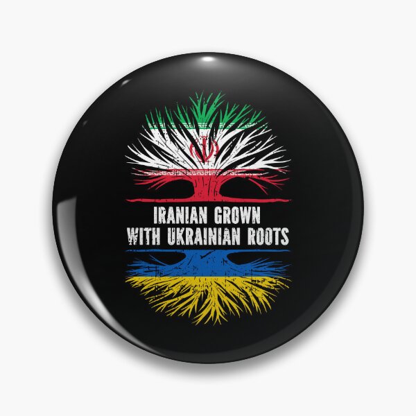 Item preview, Iranian Grown with Ukrainian Roots Flag designed and sold by CosmoKitsch.
