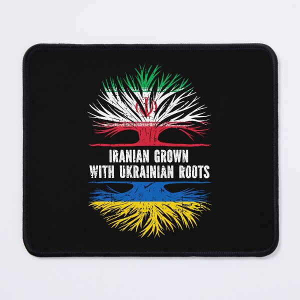 Item preview, Iranian Grown with Ukrainian Roots Flag designed and sold by CosmoKitsch.