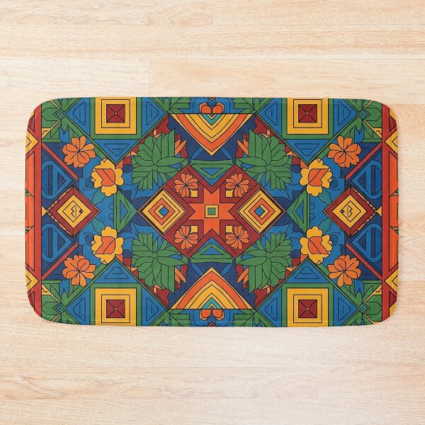 Item preview, Moroccan Andalusian Tile Pattern | Colorful Geometric Floral Zellige Design designed and sold by BrainCurves.