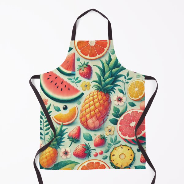 Item preview, Strawberry Pattern Silk Screen Style – Retro Fruit Print, Summer Aesthetic, Cottagecore Fabric Design designed and sold by TEEJAMBOREE.
