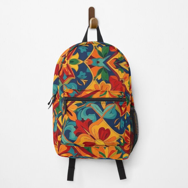 Item preview, Mexican Folk Art Floral Pattern | Colorful Geometric Decorative Design designed and sold by BrainCurves.