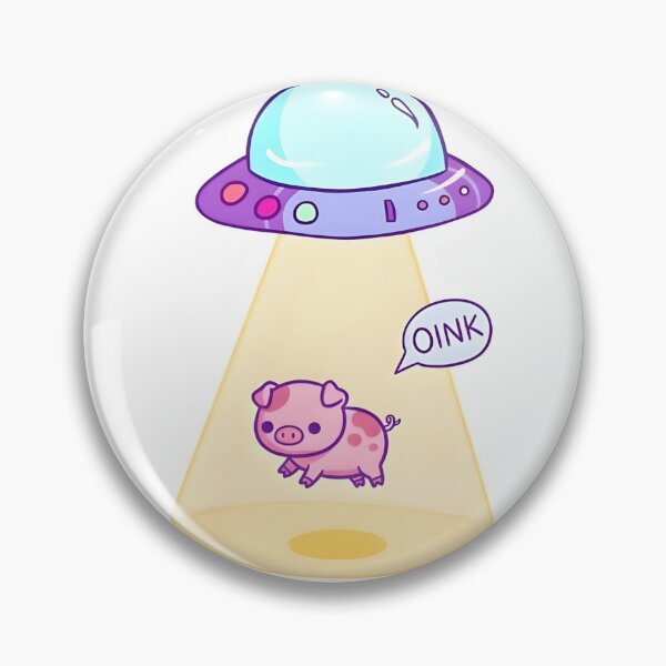 Item preview, Oink taken by alien spaceship designed and sold by Mini Stickers store.