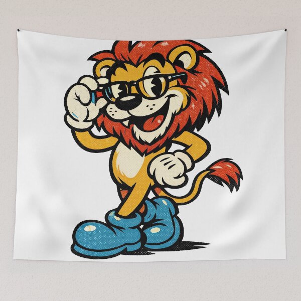 Item preview, Smart Lion – Playful Wisdom designed and sold by ForeverPrintsOK.