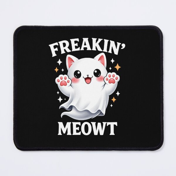 Item preview, Freakin' Meowt - Funny Ghost Cat Pun | Cute Kawaii Halloween Kitty designed and sold by Cree8if.