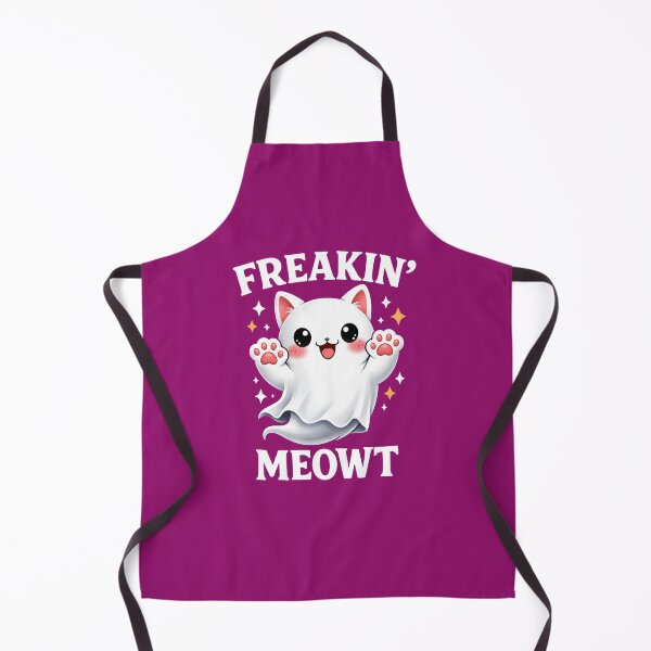 Item preview, Freakin' Meowt - Funny Ghost Cat Pun | Cute Kawaii Halloween Kitty designed and sold by Cree8if.