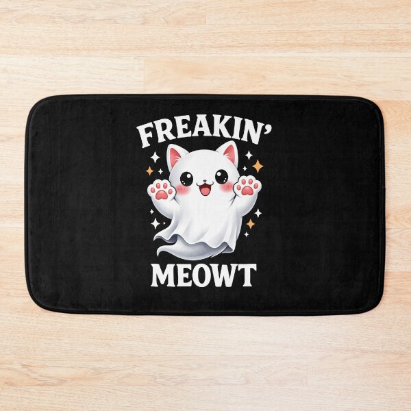 Item preview, Freakin' Meowt - Funny Ghost Cat Pun | Cute Kawaii Halloween Kitty designed and sold by Cree8if.