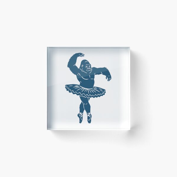 Artikelvorschau, Der Prima Affe: Indigo Gorilla Ballett - Kräftige Grafik entworfen und verkauft von j-touch-bold.