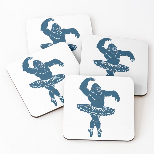 Item preview, The Prima Ape: Indigo Gorilla Ballet - Bold Graphic designed and sold by j-touch-bold.