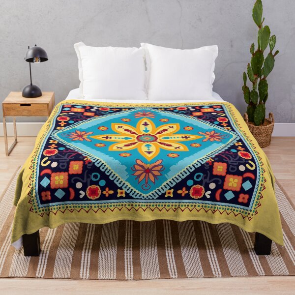 Artikelvorschau, Traditionelles orientalisches Teppichmuster – Geometrisches Wandteppichdesign entworfen und verkauft von BrainCurves.