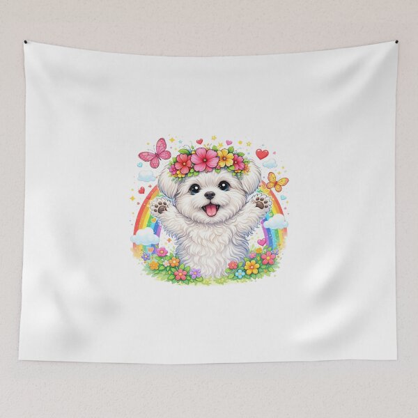 Item preview, Rainbow Pup Joyburst designed and sold by HezeSethPrints.