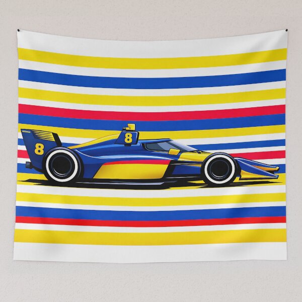 Item preview, 2026 Kyffin Simpson No. 8 IndyCar Side Profile designed and sold by PitWallArt.