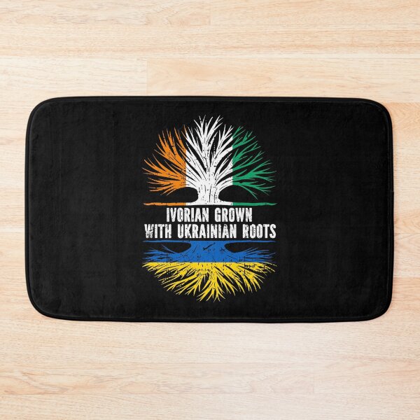 Item preview, Ivorian Grown with Ukrainian Roots Flag designed and sold by CosmoKitsch.